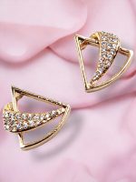 La Trendz Brass CZ Stud Daily Wear Earring For Women