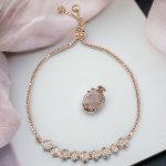 La Trendz Brass CZ Stone Delicate White Elegant Kada For Women