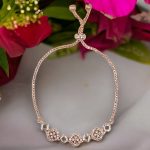 La Trendz Brass CZ Stone Delicate White Elegant Kada For Women