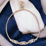 La Trendz Brass CZ Stone Delicate White Elegant Kada For Women