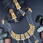 La Trendz Beautiful Party Crystal Necklace Set For Women