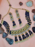 La Trendz Beautiful Party Crystal Choker Necklace Set For Women - Image 6