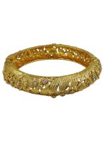 La Trendz High Gold Polish Traditional Ethnic Bangles 1 PCS - Image 2