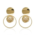 La Trendz Korean Gold Plated Pearls Earrings For Women - Image 2