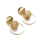 La Trendz Korean Gold Plated Pearls Earrings For Women - Image 3