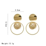 La Trendz Korean Gold Plated Pearls Earrings For Women - Image 4