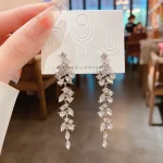 La Trendz Korea Silver Plated K-Pop Long Earring For Women - Image 2