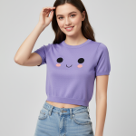 La Trendz Wholesale Knitted Floral Crop Top for Women | Trendy Sleeveless Summer Tops in Bulk