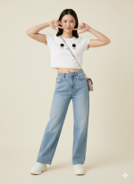 La Trendz Wholesale Knitted Floral Crop Top for Women | Trendy Sleeveless Summer Tops in Bulk - Image 2