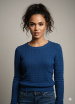 Women's Textured Knit Sweater | Full Sleeve Winter Pullover | Soft Warm Casual Knitwear Top - Image 2