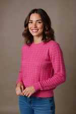 Women's Textured Knit Sweater | Full Sleeve Winter Pullover | Soft Warm Casual Knitwear Top - Image 5