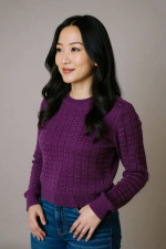 Women's Textured Knit Sweater | Full Sleeve Winter Pullover | Soft Warm Casual Knitwear Top - Image 4