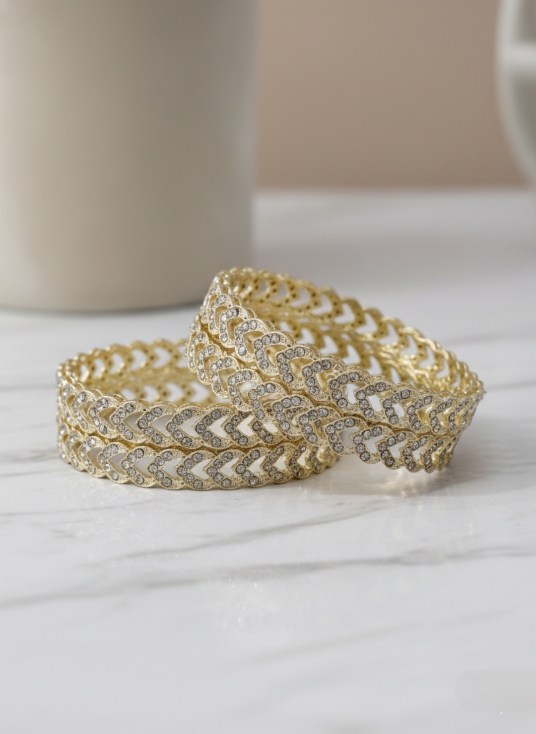 BG0106_0100117W_website Gold Plated Kundan Designer Bangles Set Chuda for Women & Girls - Image 1