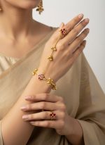 Gold Plated Kundan Hathphool Wholesale Manufacturer & Exporter India | Bridal Hand Harness Jewelry - Image 2