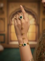 Traditional Kundan Hathphool Bracelet Ring Set | Indian Bridal Hand Jewelry | Bulk Supply for Resellers - Image 3