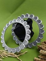 Designer Beautifull Oxidised Floral Bangles Set Of 2