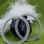 Designer Beautifull Oxidised Floral Bangles Set Of 2