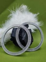 Designer Beautifull Oxidised Floral Bangles Set Of 2