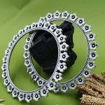 Designer Beautifull Oxidised Floral Bangles Set Of 2