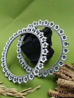 Designer Beautifull Oxidised Floral Bangles Set Of 2