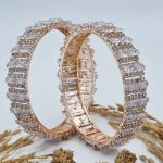 Designer Fancy Style Party wear CZ Design Jewellery Bangle Set of 2