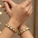 Wholesale Gold Plated Oval Kundan Wedding Bangles Bulk Supplier