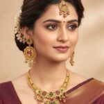 Antique Gold Plated Heritage Jewellery Necklace Set with Multicolor Kundan Stones