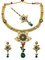 Wholesale Bridal Pearl Kundan Necklace Set Imitation Jewellery Supplier - Image 3