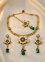 Wholesale Bridal Pearl Kundan Necklace Set Imitation Jewellery Supplier - Image 4