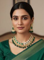 Wholesale Kundan Necklace Set Green Beads Export Quality Supplier