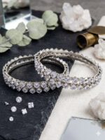 Wholesale CZ Crystal Bangles Supplier Export Quality Imitation Jewellery - Image 2
