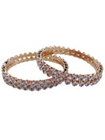Wholesale Fashion Jewellery Rose Gold Stone Bangles | Bulk Supplier - Image 2