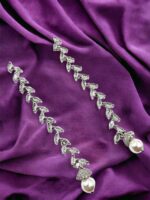 Wholesale Fashion Jewellery | Bulk Export Quality CZ AMERICAN DIAMOND SILVER PLATED  Earrings