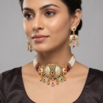 Wholesale Fashion Heritage Rajwadi Kundan Gold Plated Choker Set | Bulk Export Quality Imitation Jewellery