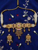 Wholesale Fashion Heritage Rajwadi Kundan Gold Plated Choker Set | Bulk Export Quality Imitation Jewellery - Image 2