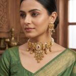 Wholesale Fashion Heritage Rajwadi Kundan Gold Plated Choker Set | Bulk Export Quality Imitation Jewellery