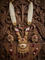 Wholesale Rajwadi Matte Gold Plated Kundan Jaipur Jewellery | Bulk Fashion Jewelry Manufacturer - Image 2