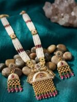 Wholesale Rajwadi Matte Gold Plated Kundan Jaipur Jewellery | Bulk Fashion Jewelry Manufacturer - Image 2