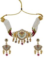 Wholesale Rajwadi Matte Gold Plated Kundan Jaipur Jewellery | Bulk Fashion Jewelry Manufacturer - Image 3