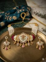 Wholesale Rajwadi Matte Gold Plated Kundan Jaipur Jewellery | Bulk Fashion Jewelry Manufacturer - Image 2