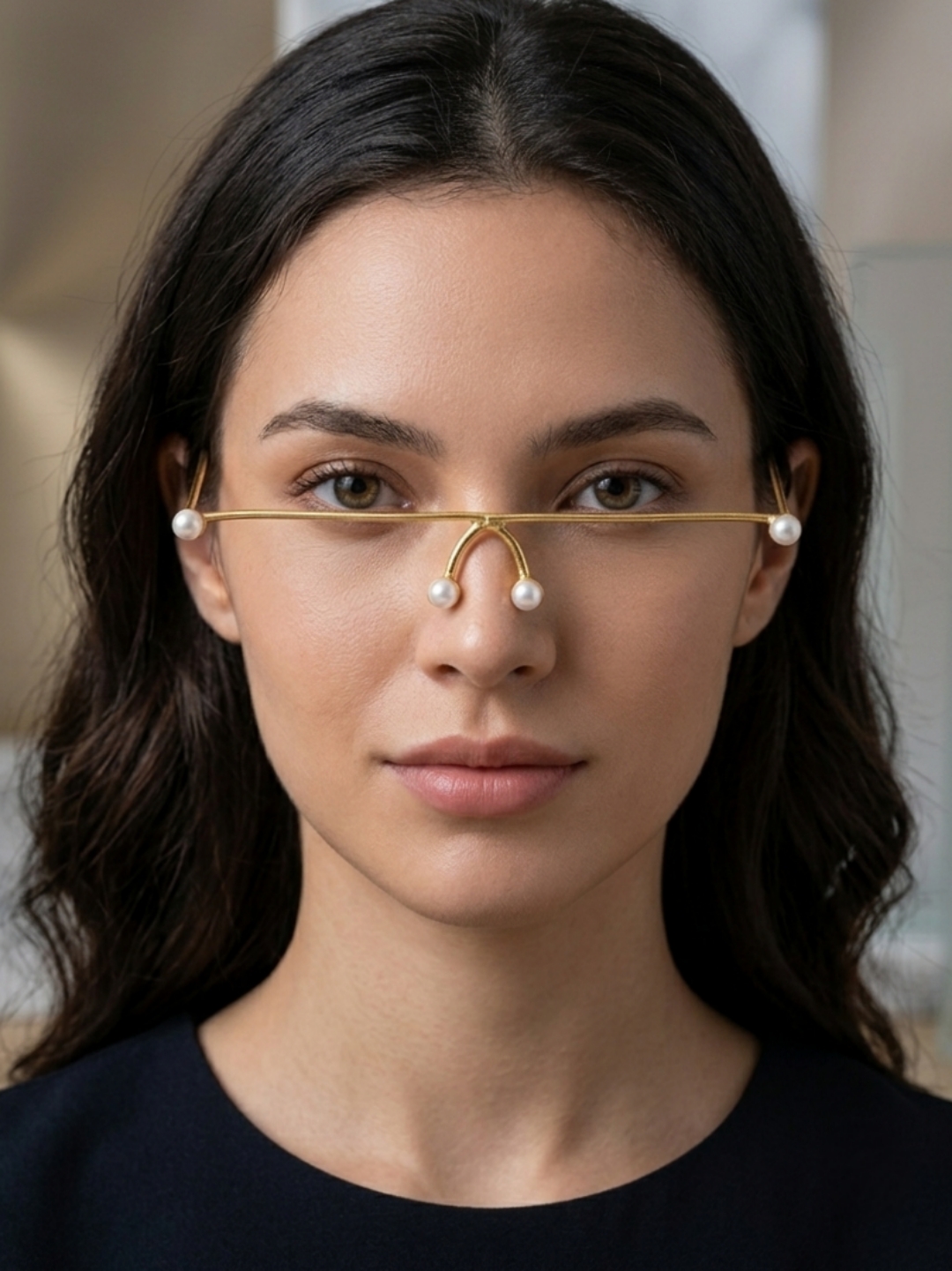 FC03_0250120_WEBSITE_A Wholesale Gold Plated Pearl Facelet – Bulk Fashion Imitation Jewellery Supplier - Image 1
