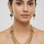 Wholesale Heritage Temple Jewellery Set – Kemp Stone Haram | B2B
